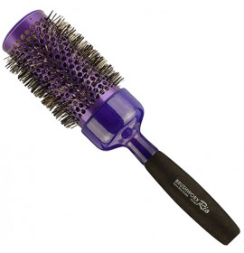Brushworx Rio Purple Jumbo Ceramic Hot Tube Hair Brush