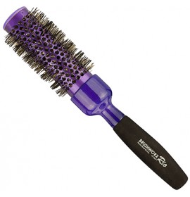 Brushworx Rio Purple Large Ceramic Hot Tube Hair Brush
