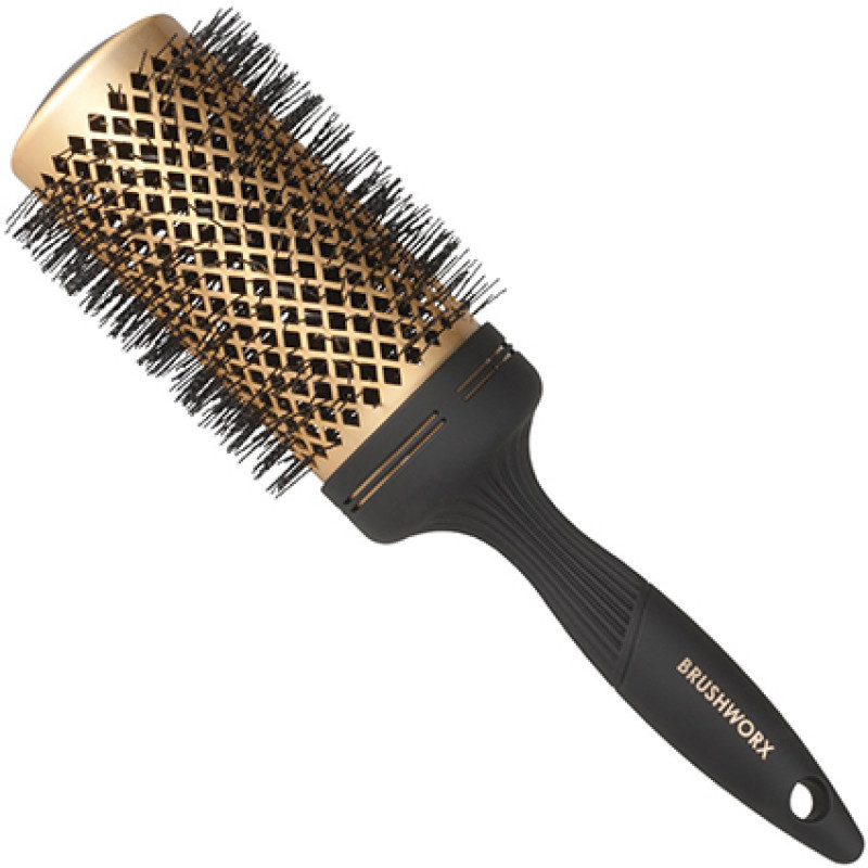 Brushworx Gold Ceramic Hot Tube Hair Brush Extra Large 70mm