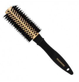 Brushworx Gold Porcupine Bristle Brush - Medium 50mm