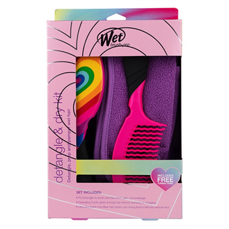 Wet Brush Detangler and Dry Kit