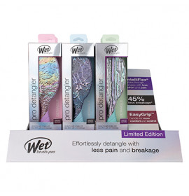 Wet Brush Pro Super Slick Detangler 9pc Display
