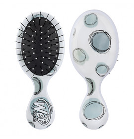 Wet Brush Watercolour Motif Mini Detangler - Teal Dots