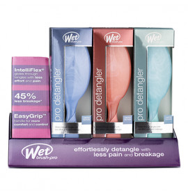 Wet Brush Pro Hydro Tie Dye Detangler Brush Display 9pc