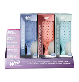 Wet Brush Pro Hydro Tie Dye Paddle Detangler Brush Display 9pc