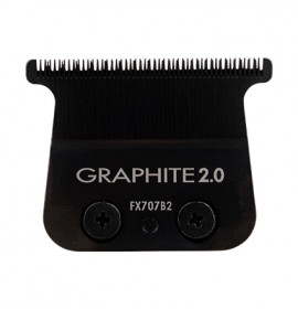 BaBylissPRO Barberology Replacement Trimmer Deep Tooth Zero Gap Black Graphite Blade FX707B2
