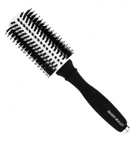 Silver Bullet Black Velvet Round Hair Brush Large