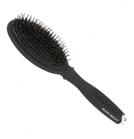 Silver Bullet Black Velvet Cushion Hair Brush