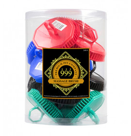 999 Massage Brush Display Assorted Colour 24pc