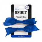Mia Spirit Ribbon Bow Ponytailer 2pc - Royal Blue