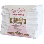 Salon Smart So Soft White Microfibre Towels 10pc