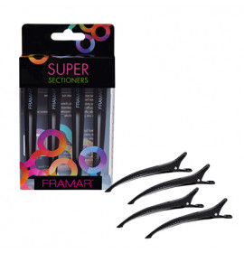 Framar Super Sectioner Clip 4pc - Black