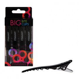 Framar Big Bite Clips 4pc - Black