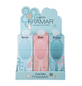 Framar Cookie Cutter Detangle Brush Display 9pc