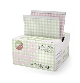 Framar Pink & Green Gingham Alternating Pop Up Foils