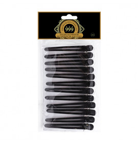 Premium Pin Company 999 Nylon/ Aluminium Sectioning Clips Black Long 12pc