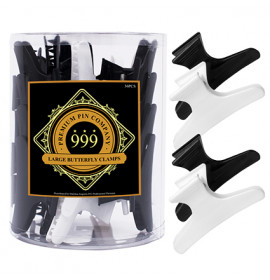 Premium Pin Company 999 Large B&W Butterfly Clamps - 102, 36pc
