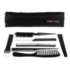 Salon Smart Folding Comb Set Black 7pc