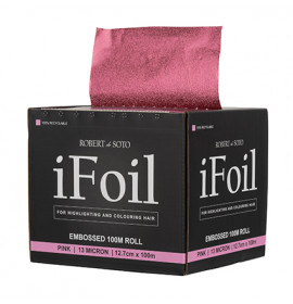 Robert De Soto IFoil Embossed 100m Roll Pink