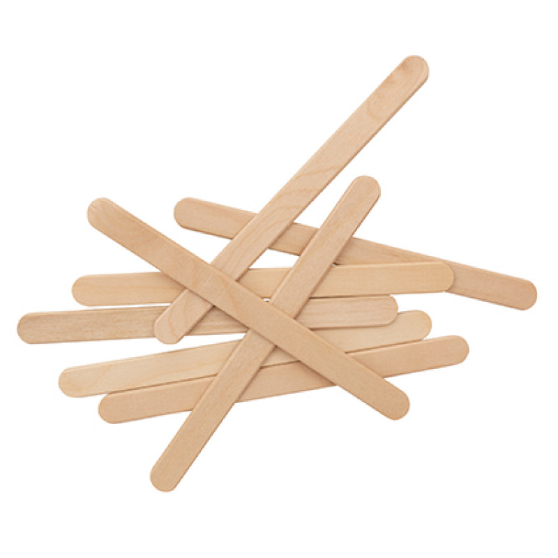BeautyPRO Wooden Applicator Waxing Spatulas Medium 100pc