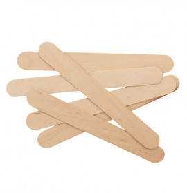 BeautyPRO Wooden Applicator Waxing Spatulas Large 100pc