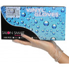 Salon Smart Gloveworks Clear Vinyl Gloves, Medium 100pc