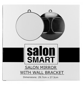Salon Smart Round Mirror Large Black