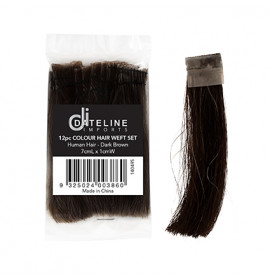 Dateline Dark Brown Hair Weft Set 12pc