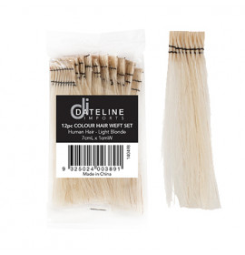 Dateline Light Blonde Hair Weft Set 12pc