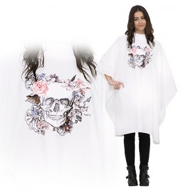 Salon Smart Fleur De Skull Cape White