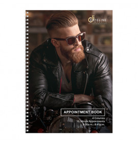 Dateline Professional 4 Column Barber Appointment Book