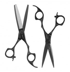 Iceman Mizumi Katani 6 Hairdressing Scissors and Thinner Set Black
