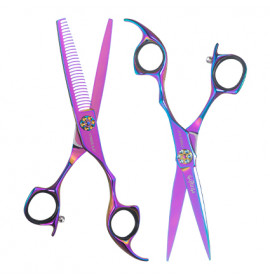 Iceman Mizumi Katani 6 Hairdressing Scissors and Thinner Set Pink