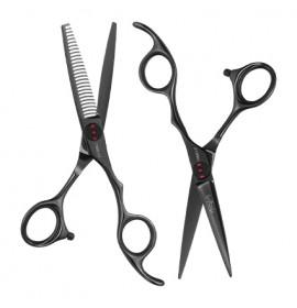 Iceman Mizumi Senshi 5.5 Hairdressing Scissors Thinner Set Black