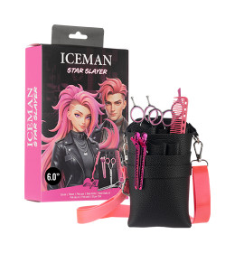 Iceman Star Slayer 6 Hairdressing Scissors Set Pink