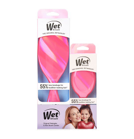 Wet Brush Pristmatic Glow Detangler Bundle - Pink