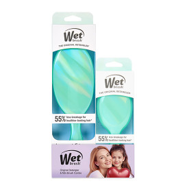 Wet Brush Pristmatic Glow Detangler Bundle - Green