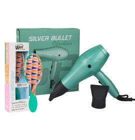 Silver Bullet Obsidian Hair Dryer Bundle - Aqua