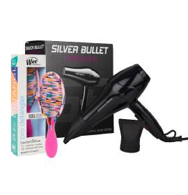 Silver Bullet Obsidian Hair Dryer Bundle - Black