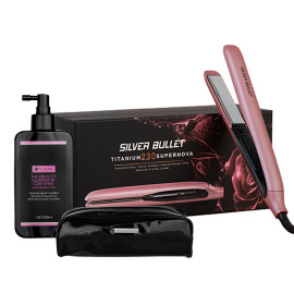 Silver Bullet Supernova Straightener Bundle - Vintage Rose