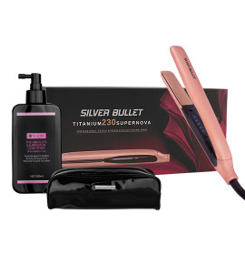 Silver Bullet Supernova Straightener Bundle - Rose Gold