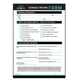 Malibu C Head Lab Client Consultation Form Pk10