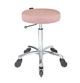 Joiken Turbo Stool Dusty Pink Chrome Base