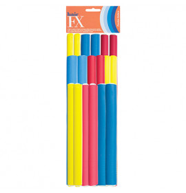 Hair FX Flexible Rods Assorted Pack 18pc