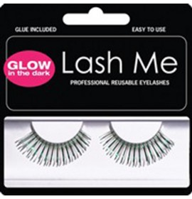 Lash Me Glow-In-The-Dark Green Eyelashes