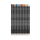 L3VEL3 Liner Pencils Assorted Colours 12pc