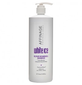 AFFINAGE WHITE ICE BLONDE BOMBSHELL SHAMPOO 1LT