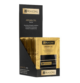 12Reasons Argan Oil Hair Mask Sachet Display 12pc