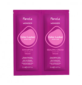 Fanola Wonder Color Locker Shampoo & Sealing Cream 15ml Sachet