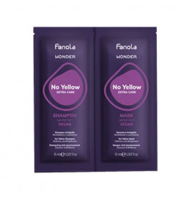 Fanola Wonder Extra Care No Yellow Shampoo & Mask 15ml Sachet